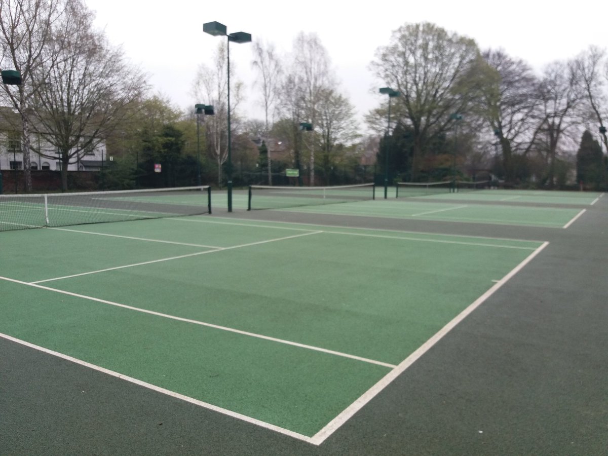 The tennis courts at Fletcher Moss Park